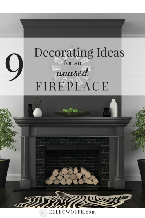 fireplace decorating unused unusable fall
