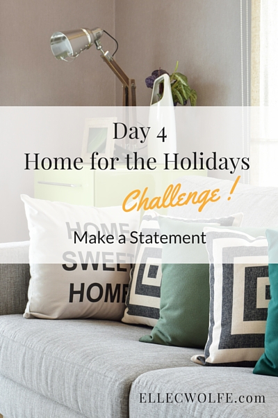 how to style your sofa, Home for the Holidays Challenge